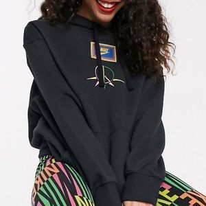 Oversized Nike peace sign hoodie